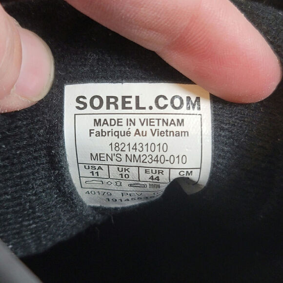 Sorel Cheyanne II Short Waterproof Duck Boots in Black, sz 11 - Picture 9 of 14